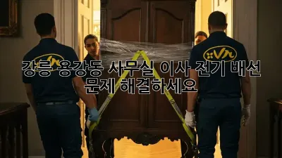 강릉 용강동 사무실 이사? 전기 배선 문제 해결하세요!