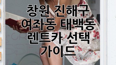 창원 진해구 여좌동, 태백동 렌트카 선택 가이드